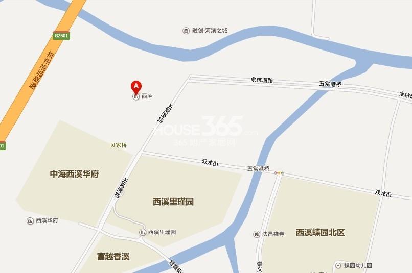 万科西庐二期交通图