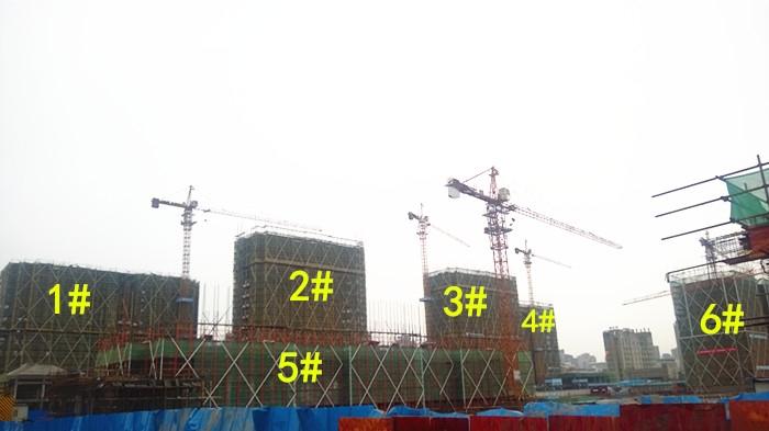 绿城九龙仓钱塘明月1-6号楼施工实景图 2015年2月摄