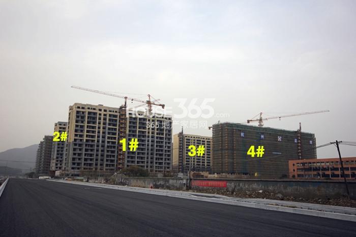 天阳晴朗1、2、3、4号楼施工实景图 2015年3月摄 