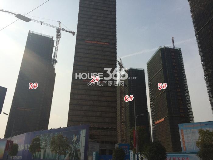 滨江金色江南2、3、5、6号楼施工实景图 2015年3月摄 