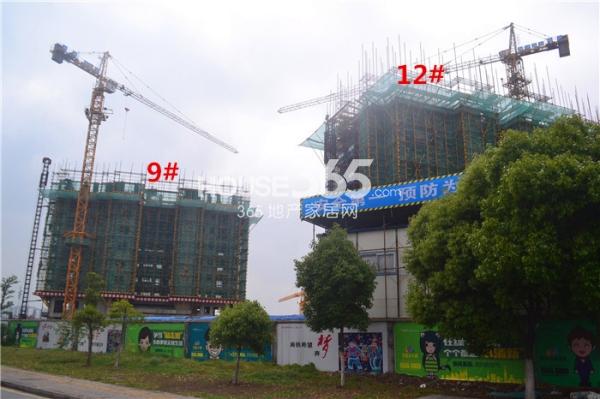 朗诗绿卡小镇9、12#工程进度（2015.4）
