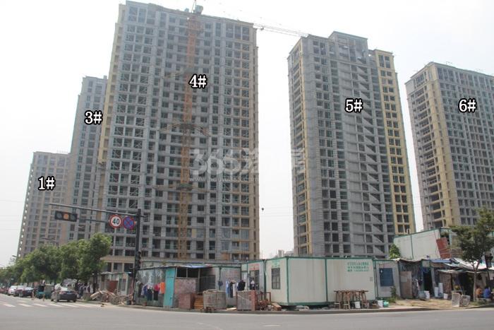 绿城莲园项目1、3—6号楼施工进程图（2015.8）