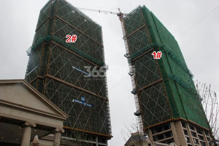 绿城九龙仓钱塘明月1、2号楼施工进度 2015年8月摄 