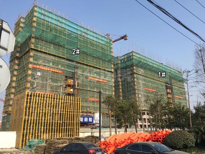 宝嘉誉府项目1、2号楼施工进程图（2015.12）
