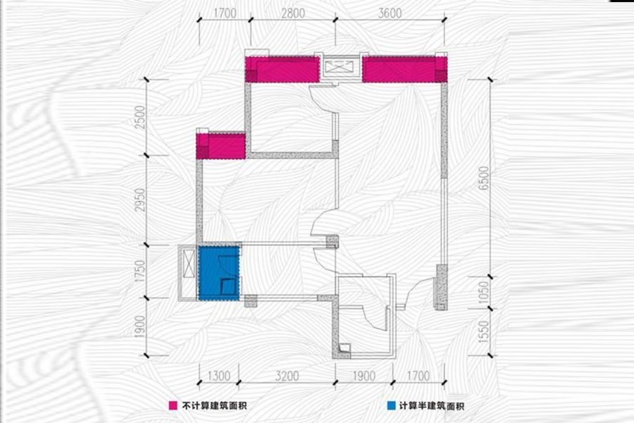 B3户型 2室2厅1卫 73平