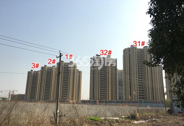 景瑞御华府1—3、31、32号楼施工进程图（2016.3）