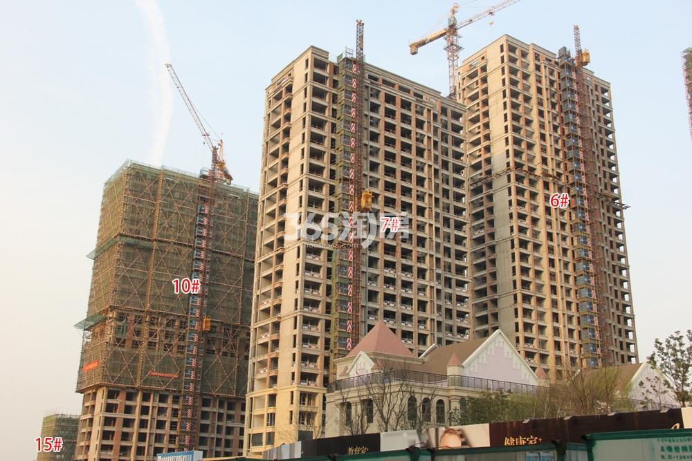 中国铁建江南国际城6、7、10、15号楼实景图 2016年3月摄